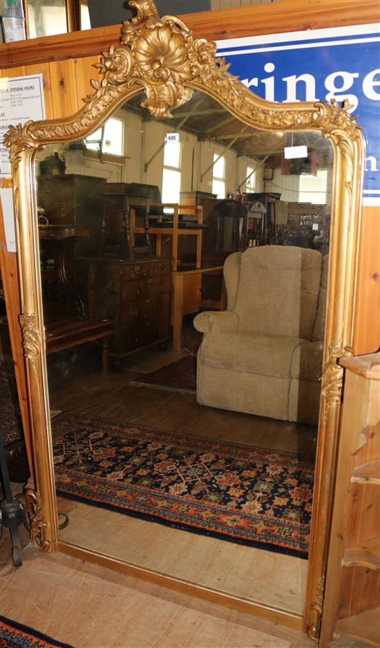 Large gilt frame mirror